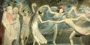 300px-Oberon,_Titania_and_Puck_with_Fairies_Dancing._William_Blake._c.1786
