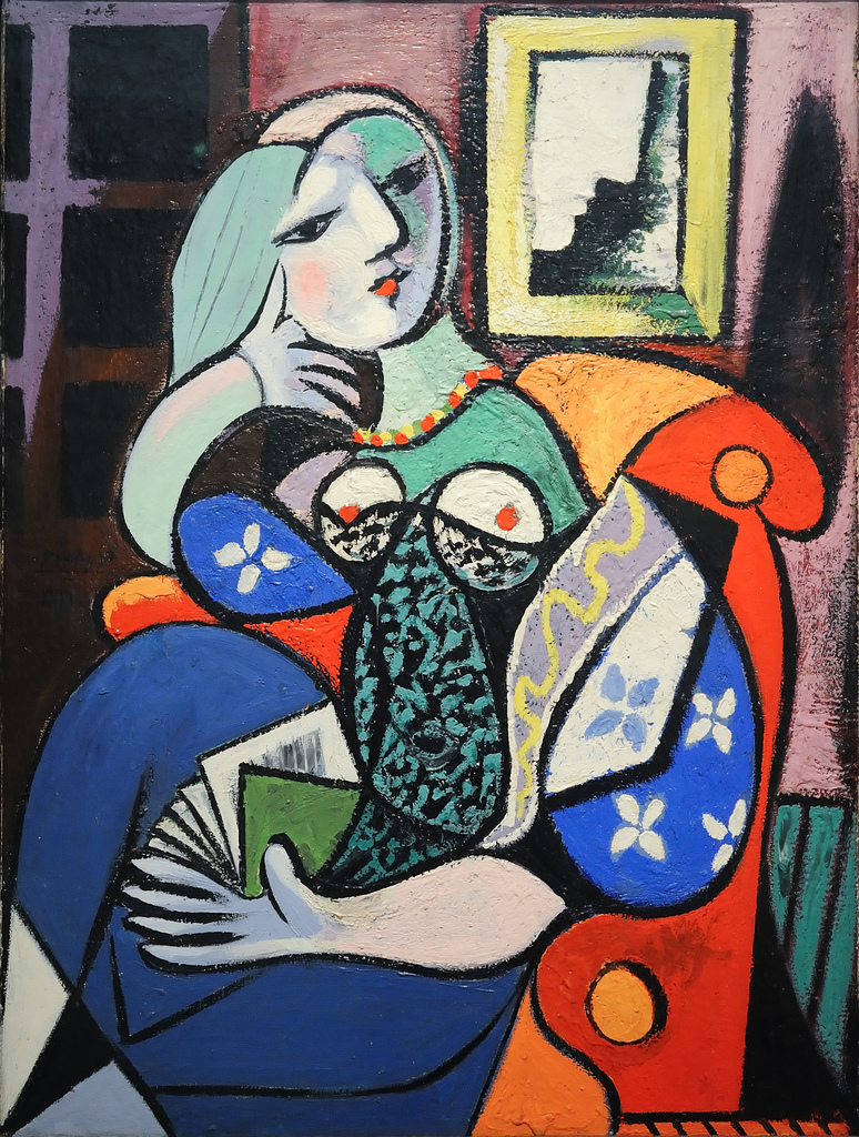 3128500797_3c021d20ab_b woman with a book by pablo picasso