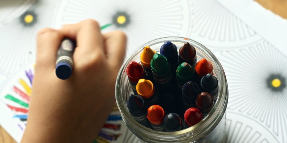 crayons coloring book art helps refugee children