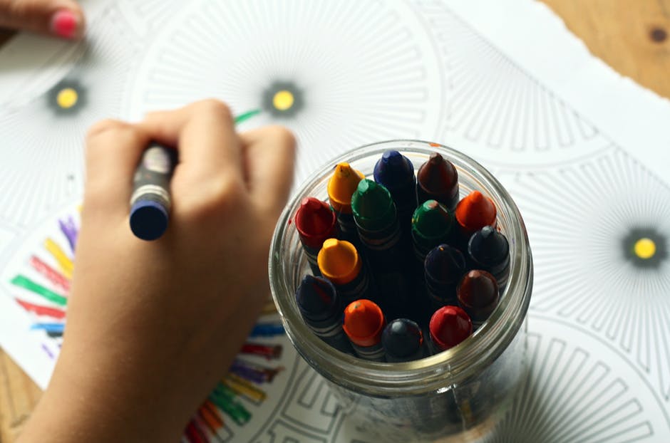 crayons coloring book art helps refugee children