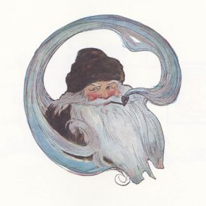 jessie willcox smith illustration for twas the night before christmas published in 1912 -- santa