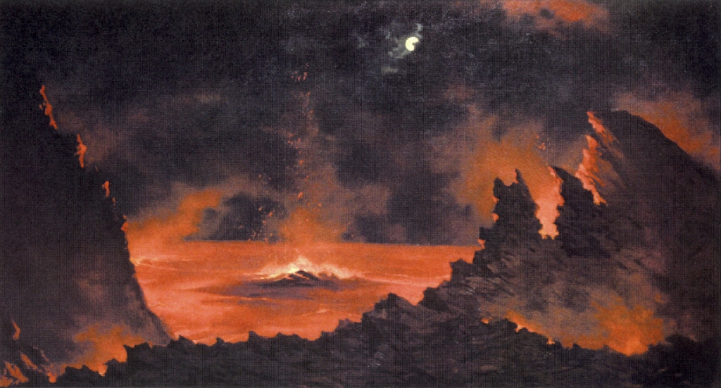 Volcano at Night 